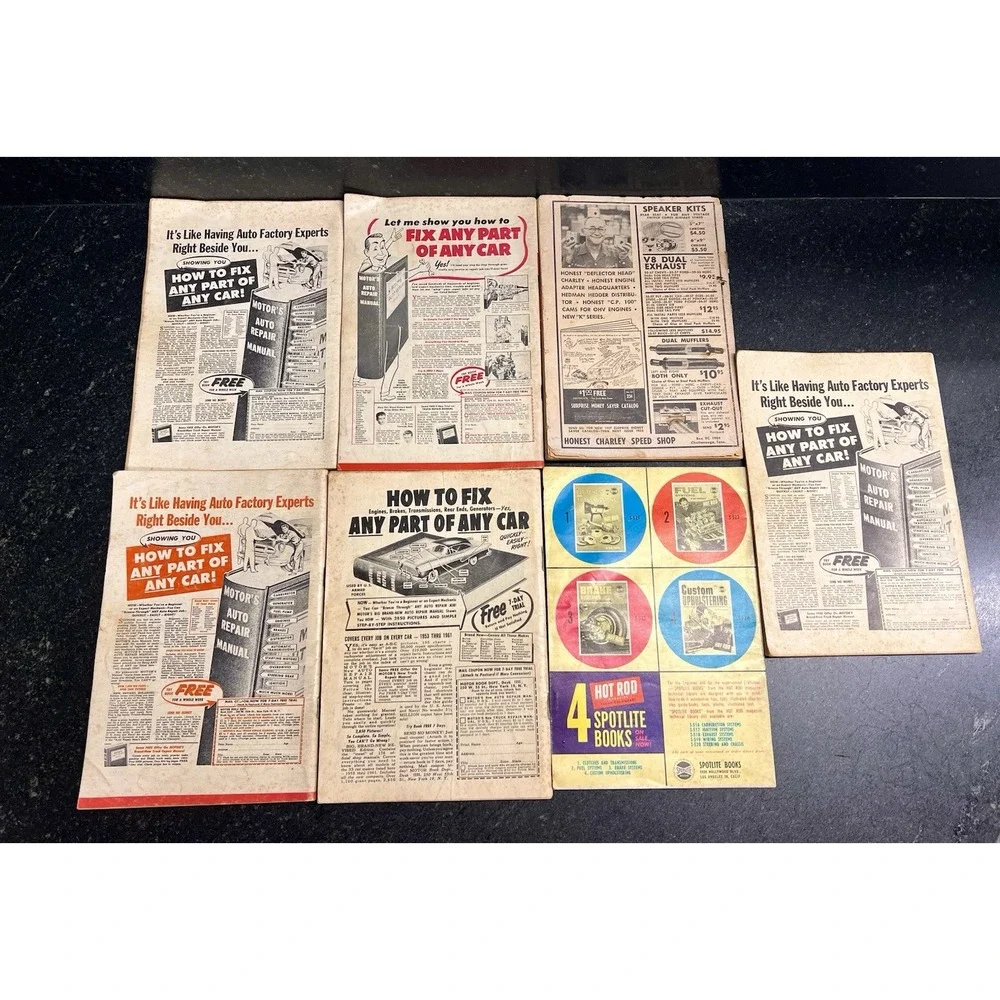 Vtg Hot Rod & Custom Car Magazine Lot 1957–1961‎ Custom Rodder, Rod & Custom
